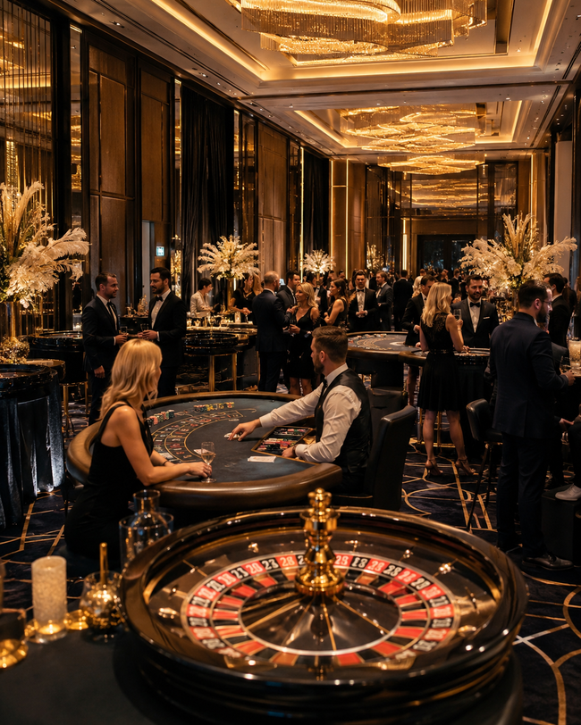 VibeNightDistrict - realizacja eventu casino night